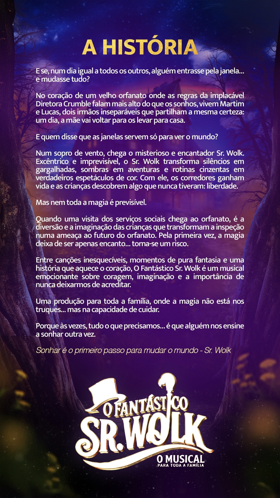 O Fantástico Sr. Wolk | O Musical
