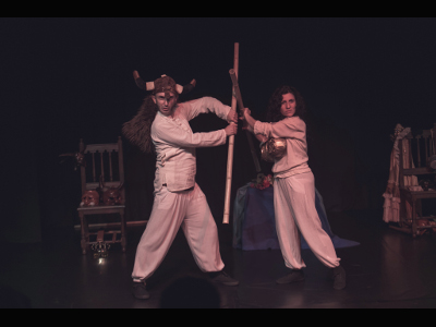Um espetáculo de Commedia Dell'Arte