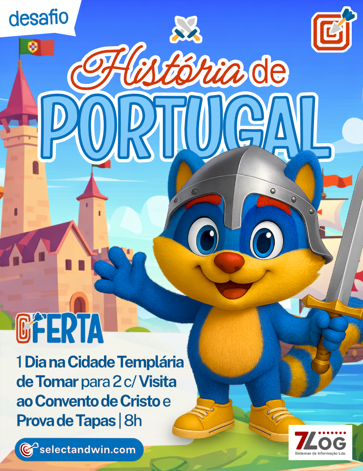 Visita Guiada c/ Tapas em Tomar p/ 2