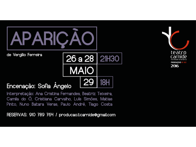 Peça de Teatro "Aparição" de Vergílio Ferreira